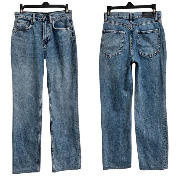 RAILS HIGH RISE THE TOPANGA STRAIGHT LEG DENIM JEANS 25 - Picture 2 of 12